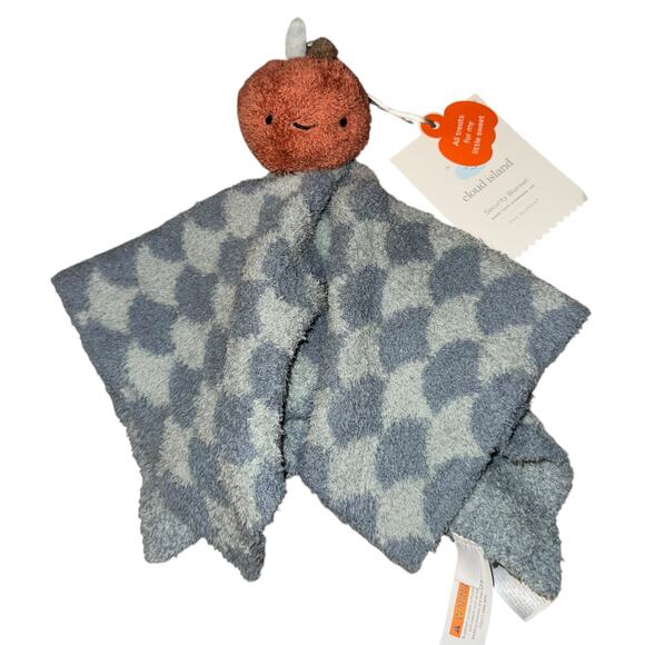 New Target Cloud Island Apple Lovey Security Blanket Soft Fluffy Fall Pumpkin - Picture 1 of 6